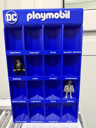 Expositor 3D Playmobil DC Comics