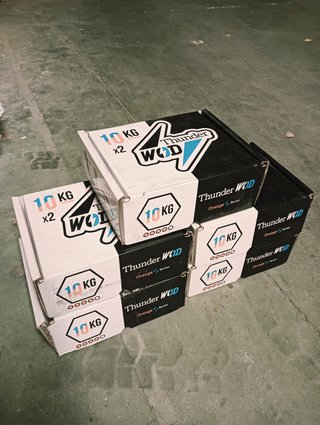 Lote 5 sets mancuernas 2x10kg gym fisio crossfit