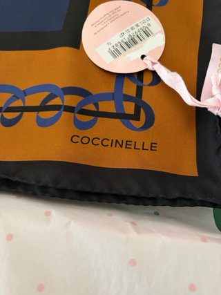 Foulard Coccinelle 100% Seta Nuovo