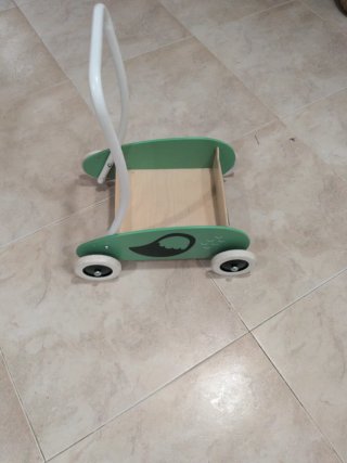 Carrito andador madera bebé primeros pasos