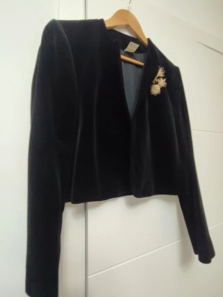 Chaqueta Terciopelo Negro T.42