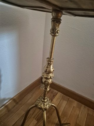 Lámpara-Mesa de Rinconera Vintage en Mármol