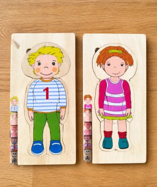 2 Puzzles Cuerpo Humano Madera