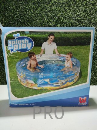 Piscina hinchable infantil transparente