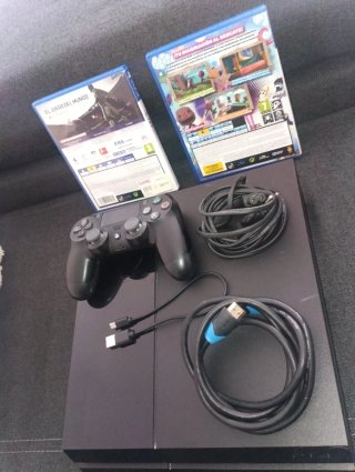 PS4 (PlayStation 4) Negra + Juegos