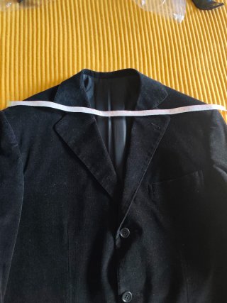 Giacca uomo in velluto nero