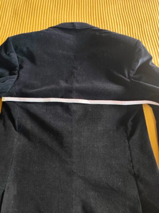 Giacca uomo in velluto nero