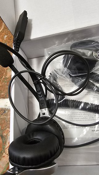 Auriculares de Diadema con Micrófono GEQUDIO para Oficina/Call Center