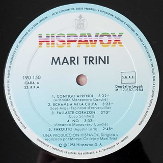 Mari Trini - Mari Trini LP 1984