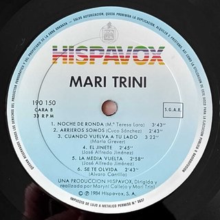 Mari Trini - Mari Trini LP 1984