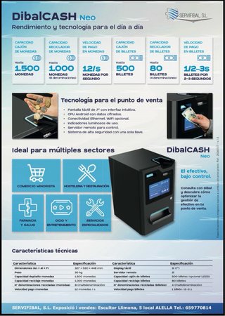 Balanza Dibal + Dibalcash