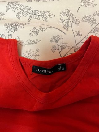 Top Bershka Rojo Talla L