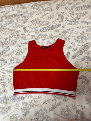 Top Bershka Rojo Talla L