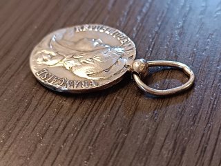 Medalla Antigua Francesa Al Trabajo