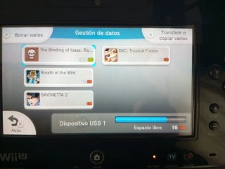 Nintendo Wii U con Juegos