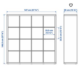 Estantería Kallax 12 Cubos Ikea Roja