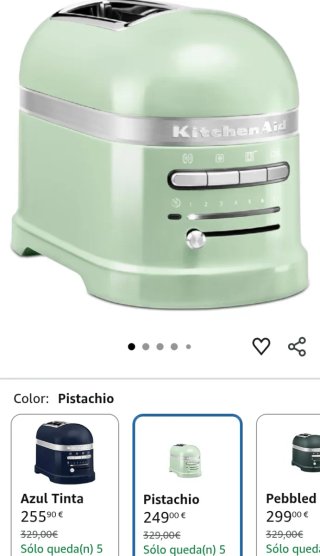 Tostador KitchenAid Artisan Pistacho
