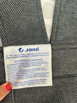 Mochila porteo bebé Jane gris
