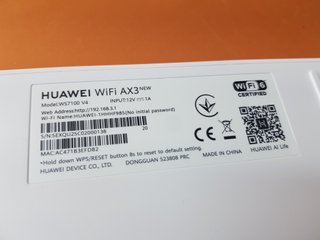 Router HUAWEI WiFi AX3 Wi-Fi 6 3000 Mbps