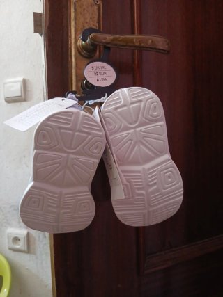 Zapatillas Primark Bebé Talla 22 Rosa/Lila