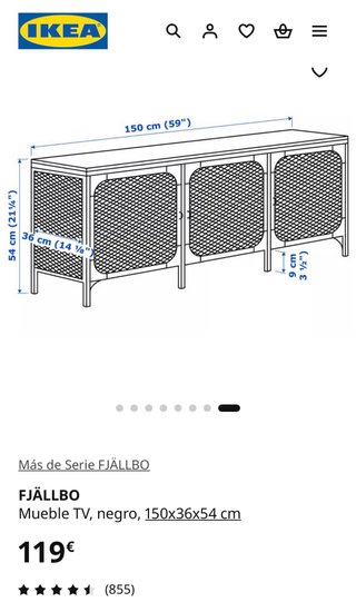 Mueble TV Madera y Metal