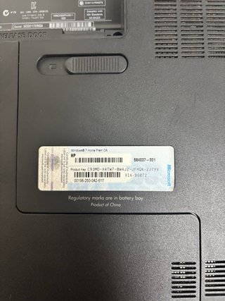 Portátil HP Negro. No tiene bateria
