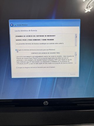 Portátil HP Negro. No tiene bateria