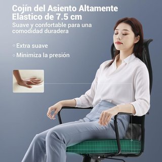 Silla de oficina ergonómica negro/negro NUEVA