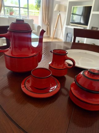 Juego de tazas de café de cerámica