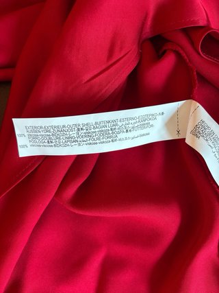 Abito lungo monospalla Zara rosso