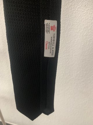 Gravata Turnbull & Asser Seda Preta Nova