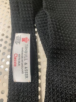 Gravata Turnbull & Asser Seda Preta Nova