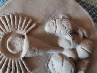 Bassorilievo Artigianale - Simboli Eucaristici