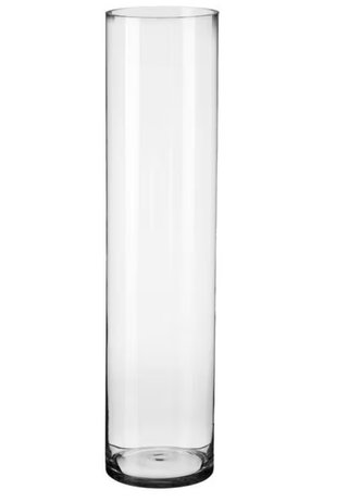 Jarrón de cristal alto para decoración