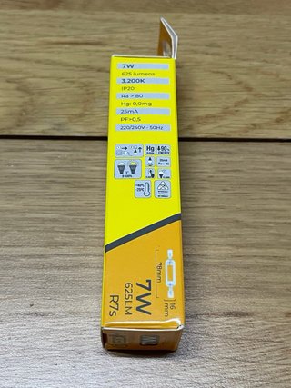 Bombilla LED R7S 7W 3200K EDM