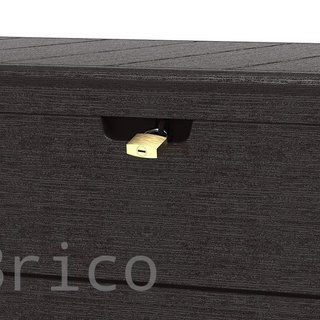 Baúl Arcón PVC 416 L Marrón - 70x129x62 cm - Duramax