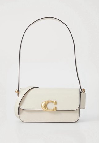 Bolso Coach Zoe Blanco y Dorado