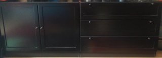 Mueble de salón negro