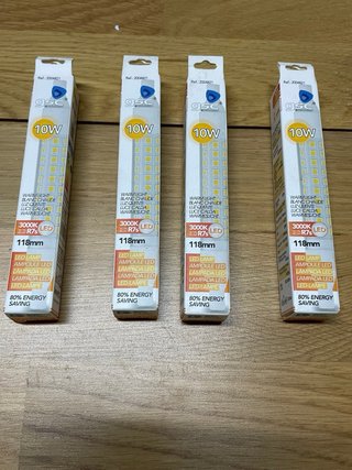 Lote 4 Bombillas LED R7S 10W 118mm