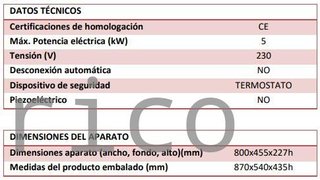 Plancha Eléctrica Acero Rectificado Serie 100 - PLCE8100RT