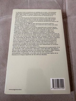 La Literatura nazi en América 1ª ed Anagrama