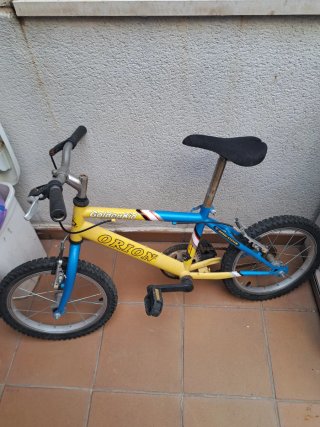 Bicicleta Infantil Orion Amarilla y Azul