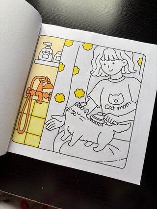 Libro para colorear Cat Mom estilo Coco Wyo