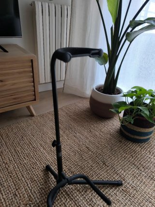 Soporte para guitarra negro