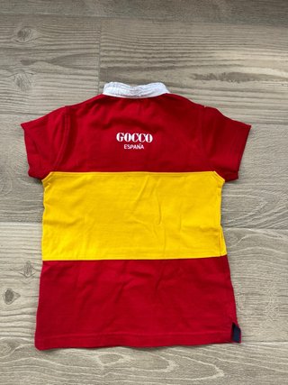 Polo niña GOCCO bandera España talla 5-6 años