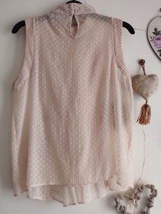 Blusa color Nude Encaje