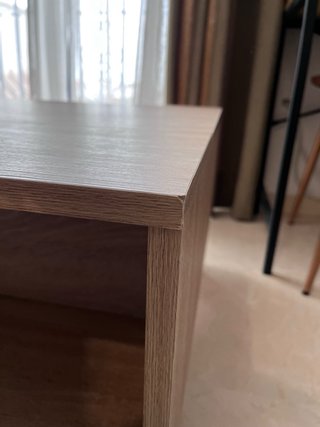 Mesa de centro elevable de madera con almacenaje