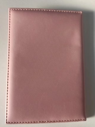 Funda pasaporte y tarjetas rosa