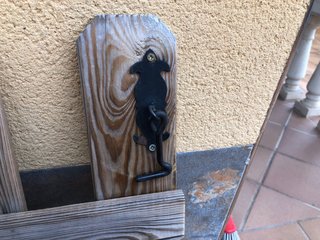 Puerta valla madera 2 ud