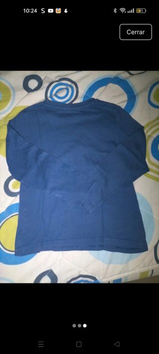 Camiseta Kiabi niño manga larga algodón